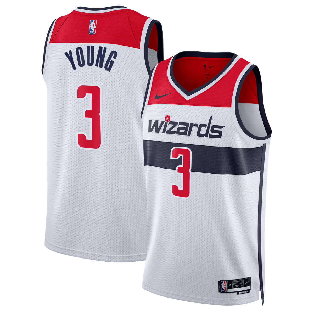Washington Wizards Association Edition Swingman Jersey - White - Trae Young