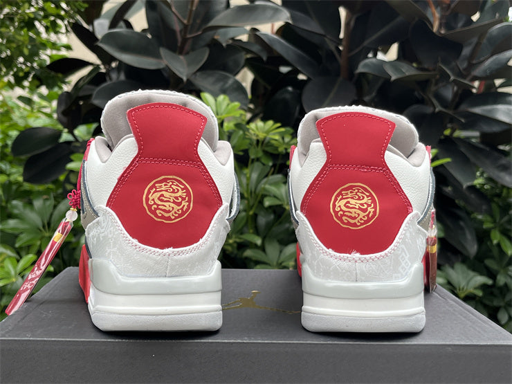 Mid Top Sneakers, White Red Colorway, Lace Up Design, Casual Gift for Sneaker Fans