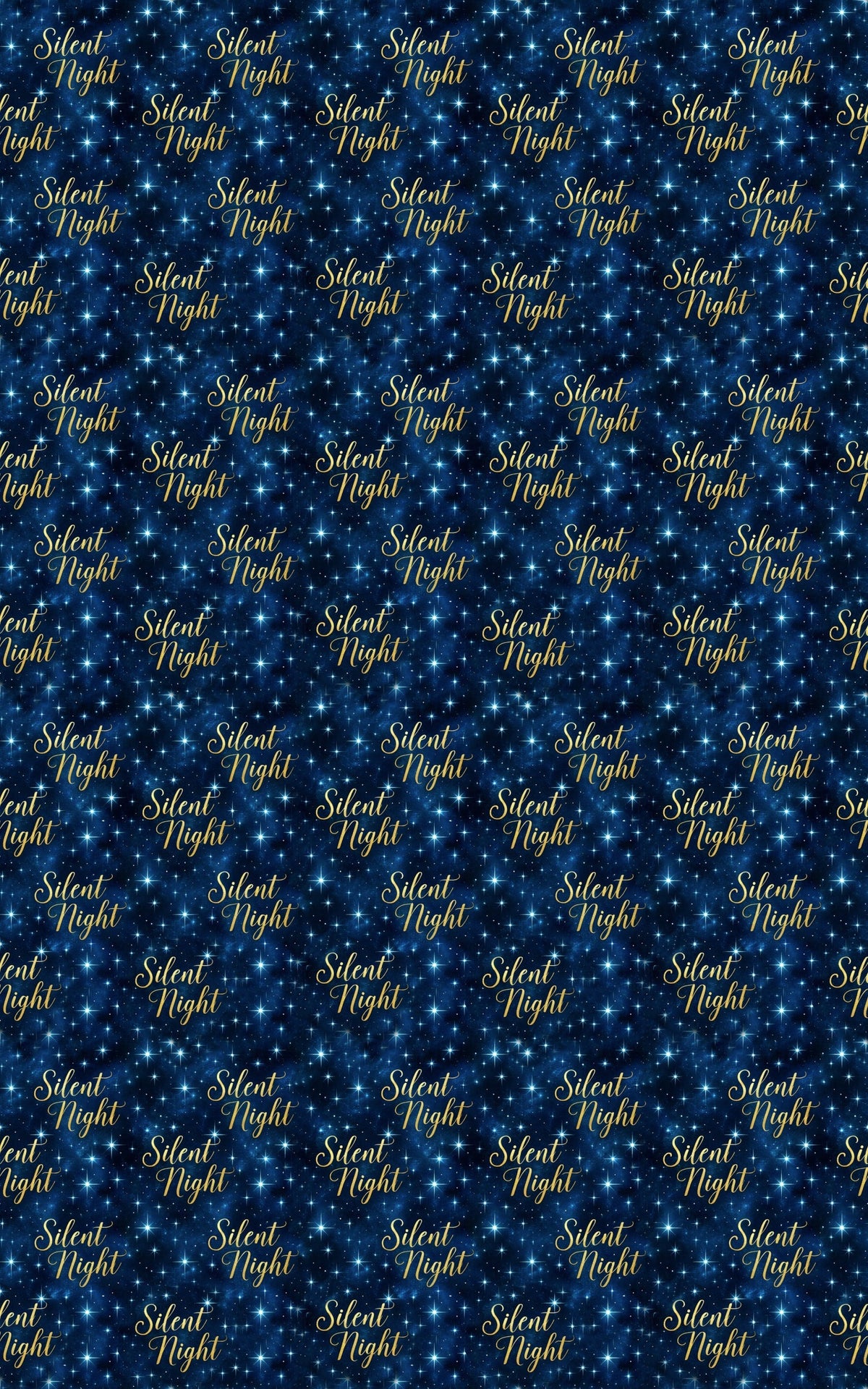 Midnight Blue Christmas Gift Wrap, O Holy Night Wrapping Paper, Gold Star Holiday Paper, Christian Xmas Gift Wrap, Winter Wra
