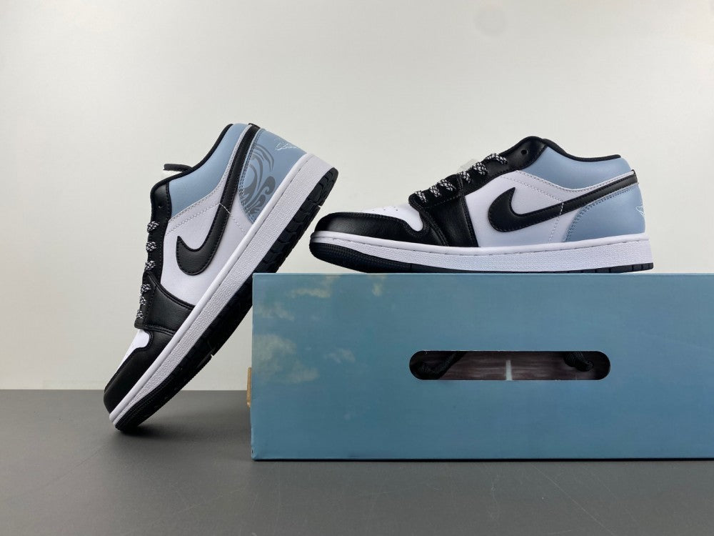 Low Top Sneakers, White Black Colorway, Lace Up Design, Casual Gift for Sneaker Fans