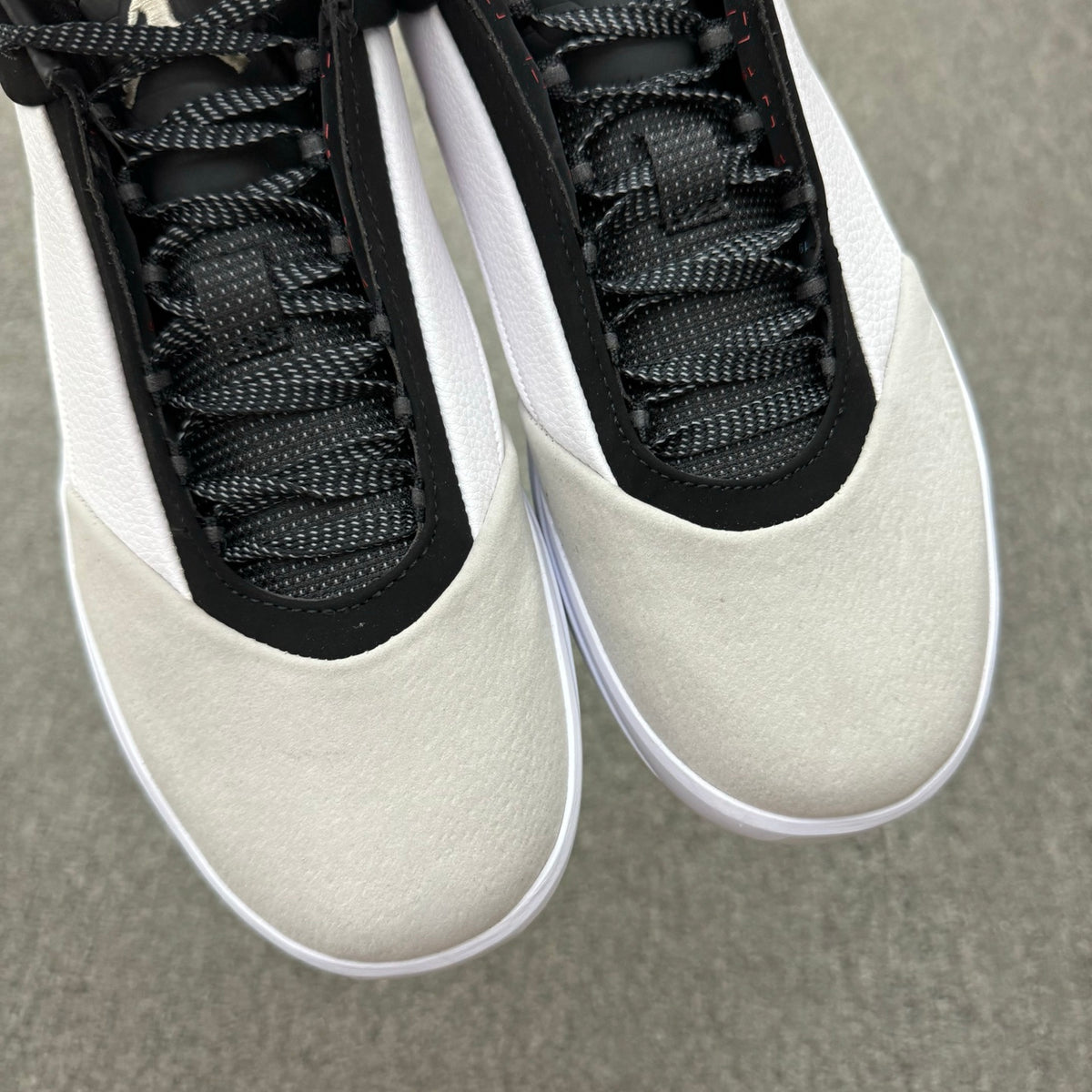 Low Top Basketball Shoes, White Black Gray Colorway, Lace Up Design, Casual Gift for Shoe Lovers