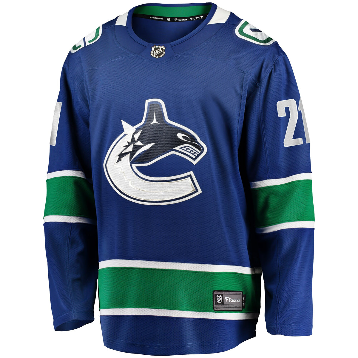 Vancouver Canucks Nils Hoglander Fanatics Blue Home Premier Breakaway Player Jersey