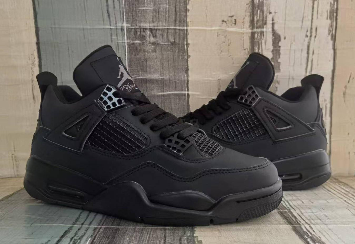 Mid Top Sneakers, Black Colorway, Lace Up Design, Casual Gift for Sneaker Fans