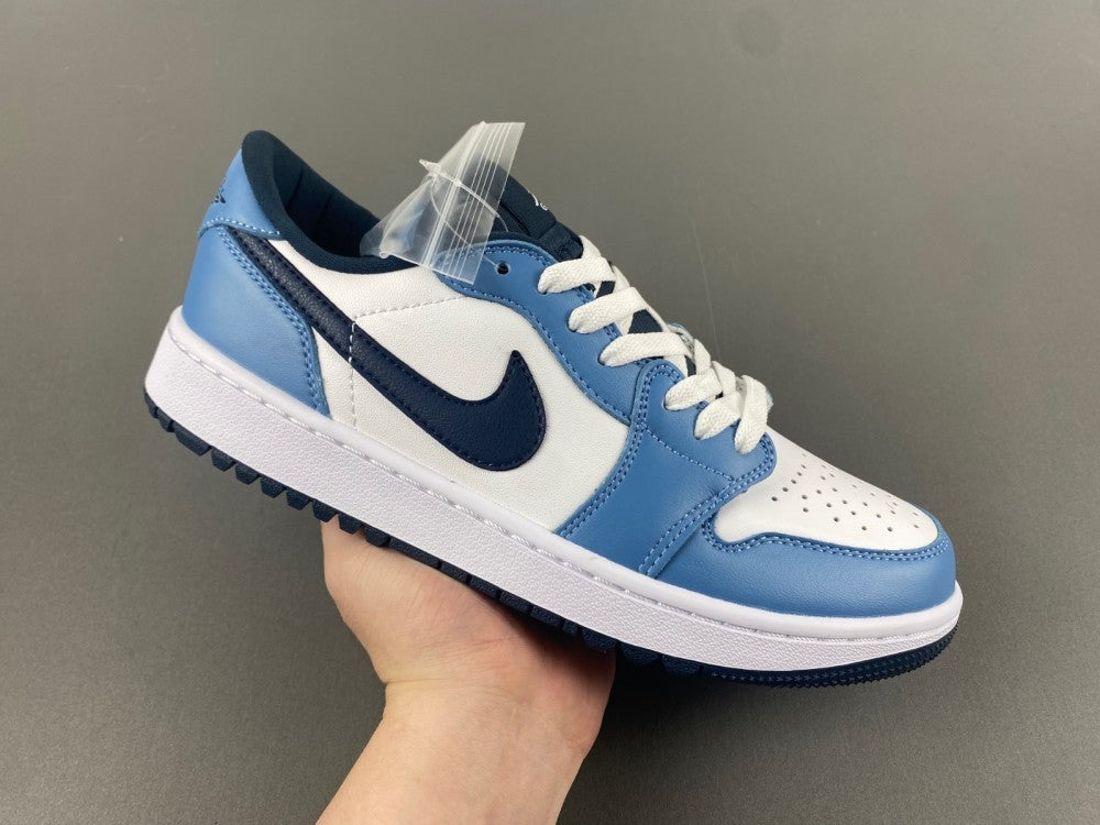 Low Top Sneakers, Blue White Black Colorway, Lace Up Design, Casual Gift for Sneaker Fans