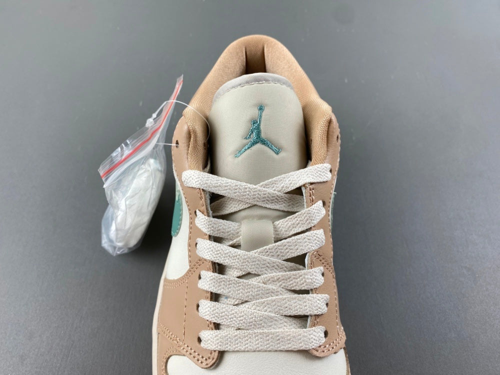 Low Top Sneakers, White Green Colorway, Lace Up Design, Casual Gift for Sneaker Fans