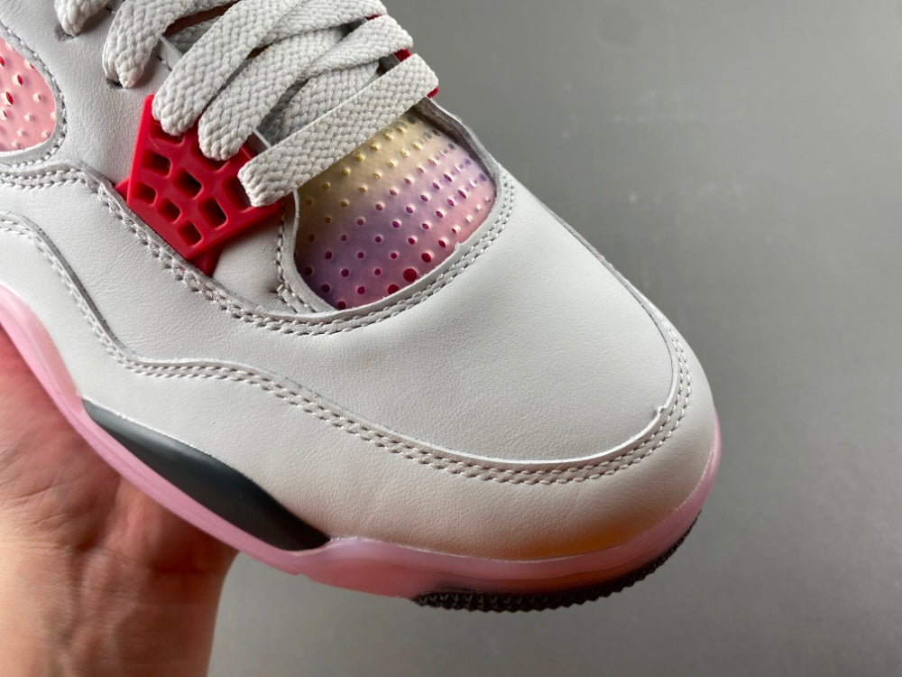 Retro Low Top Sneakers, White Black Pink Colorway, Lace Up Design, Casual Gift for Sneaker Fans