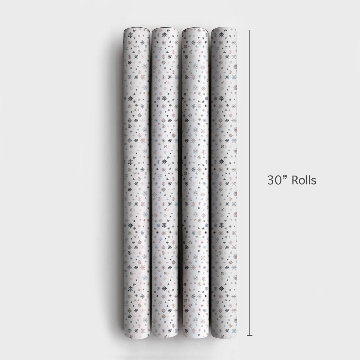 Subtle Winter Snowflake Gift Wrap, Muted Pastel Snowflake Wrapping Paper, Modern Holiday Wrapping Paper, Neutral Christmas Gi