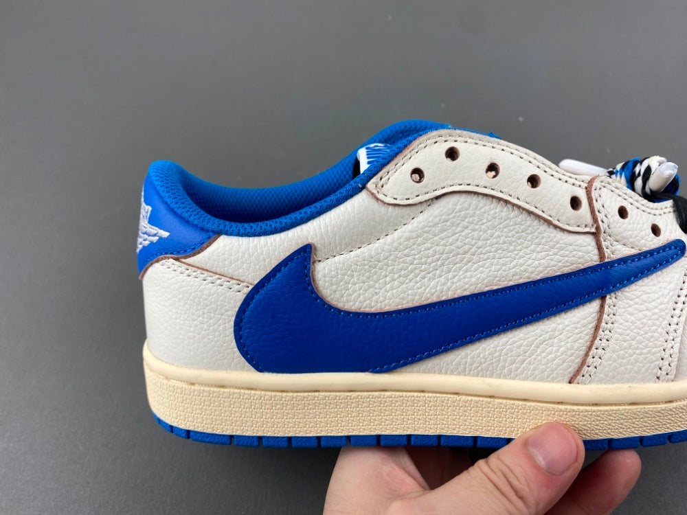 Low Top Sneakers, Blue White Colorway, Reverse Hook Design, Lace Up Design, Casual Gift for Sneaker Fans