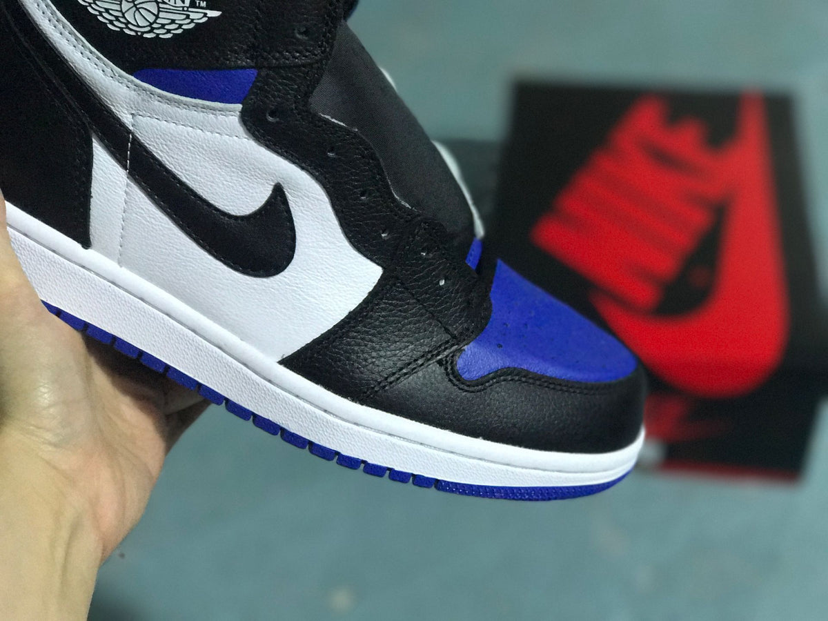 Sneakers, Black Blue White Colorway, Lace Up Design, Casual Gift for Sneaker Fans