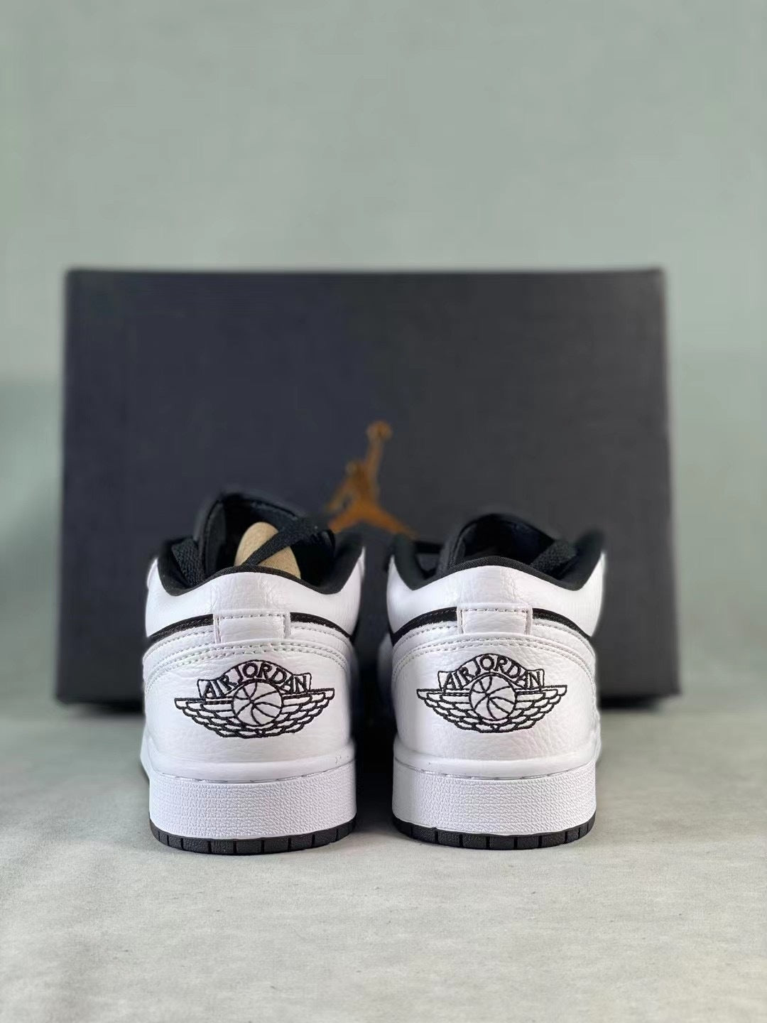 Low Top Sneakers, White Black Colorway, Lace Up Design, Casual Gift for Sneaker Fans