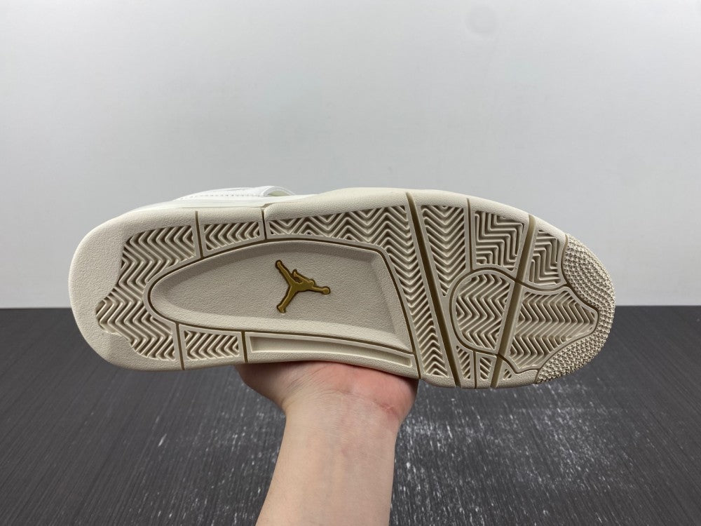 Sneakers, White Gold Colorway, Metallic Finish, Lace Up Design, Casual Gift for Sneaker Fans
