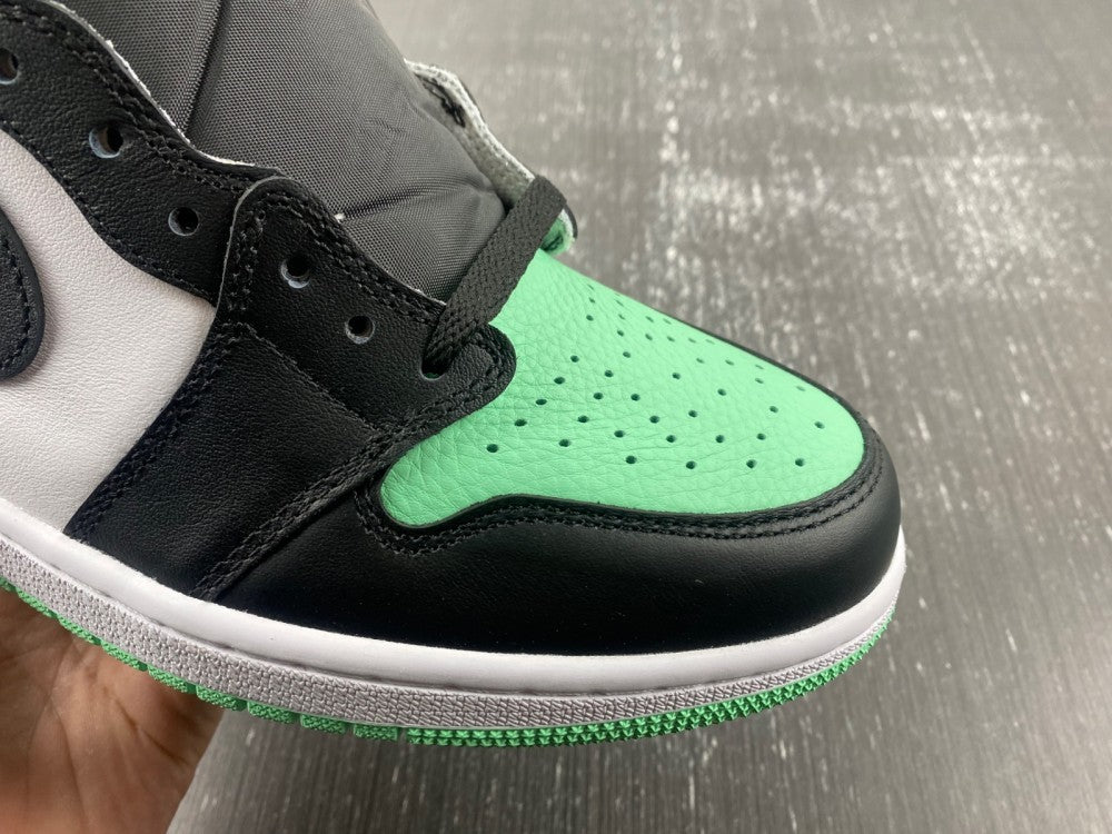 High Top Sneakers, Green Colorway, Glow in the Dark Detail, Lace Up Design, Casual Gift for Sneaker Fans