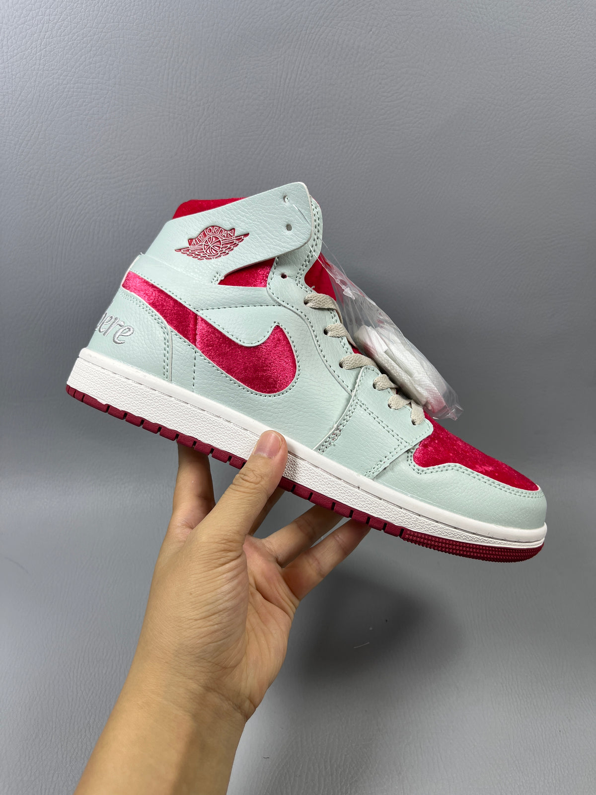High Top Sneakers, Red Colorway, Lace Up Design, Casual Gift for Sneaker Fans
