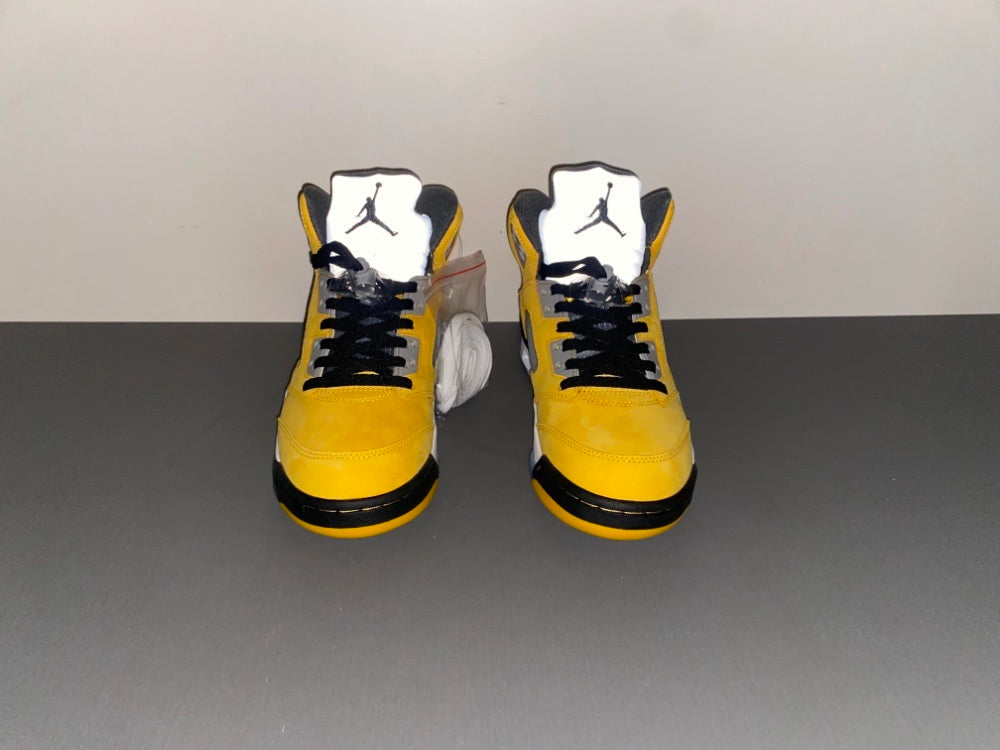 High Top Sneakers, Yellow Colorway, Lace Up Design, Casual Gift for Sneaker Fans