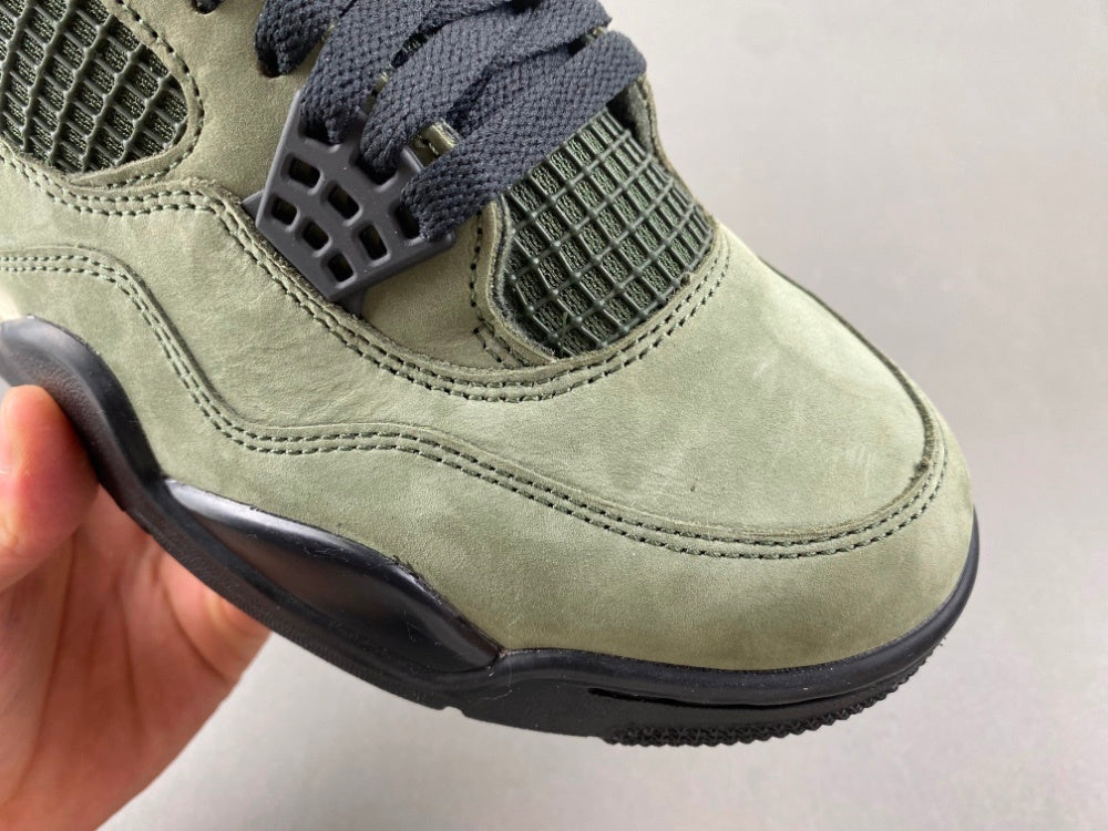 Low Top Sneakers, Army Green Black Colorway, Lace Up Design, Casual Gift for Sneaker Fans