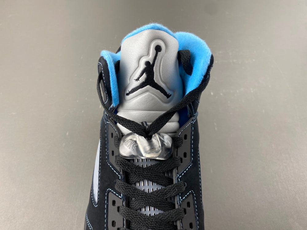 Mid Top Sneakers, Blue Black Colorway, Lace Up Design, Casual Gift for Sneaker Fans