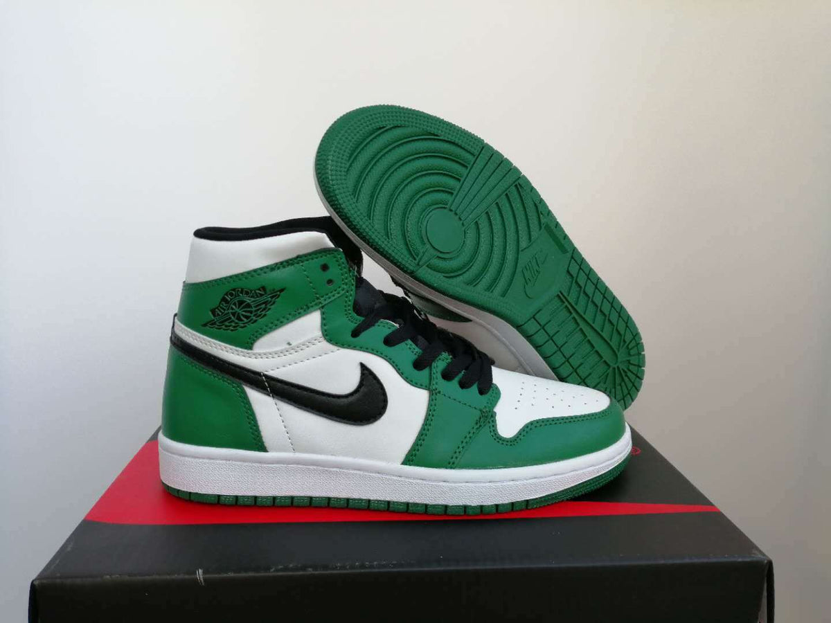 Sneakers, White Green Colorway, Lace Up Design, Casual Gift for Sneaker Fans