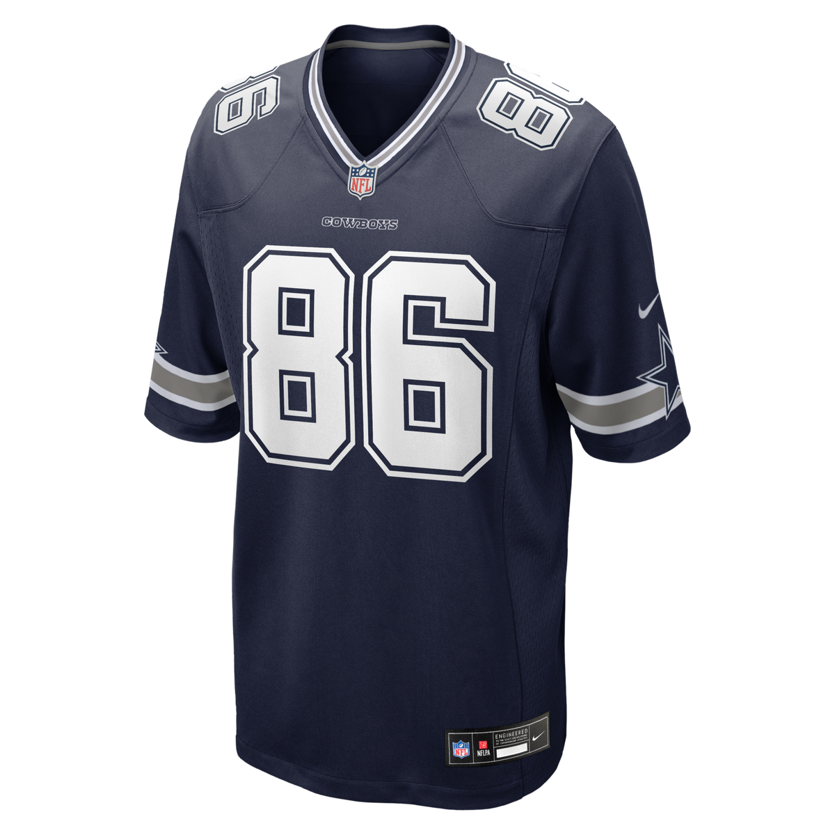 Dallas Cowboys Luke Schoonmaker Navy Team Game Jersey