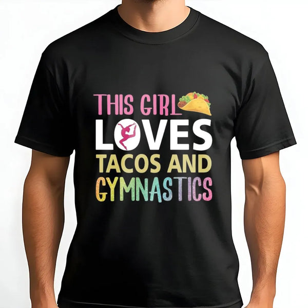 Gymnastics and Tacos Sweatshirt | Funny Gymnast Graphic Pullover | Soft Cotton Blend | Gift for Gymnast Girl