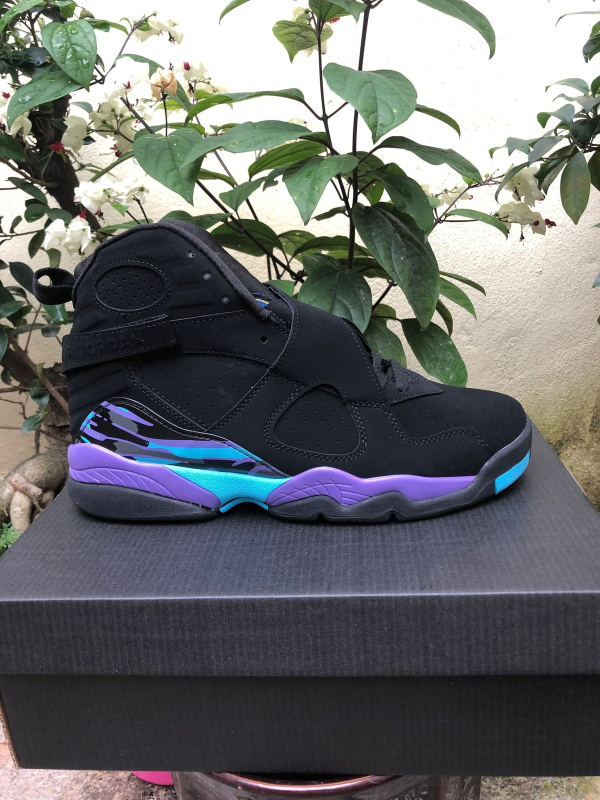 Sneakers, Black Teal Purple Colorway, Lace Up Design, Casual Gift for Sneaker Fans