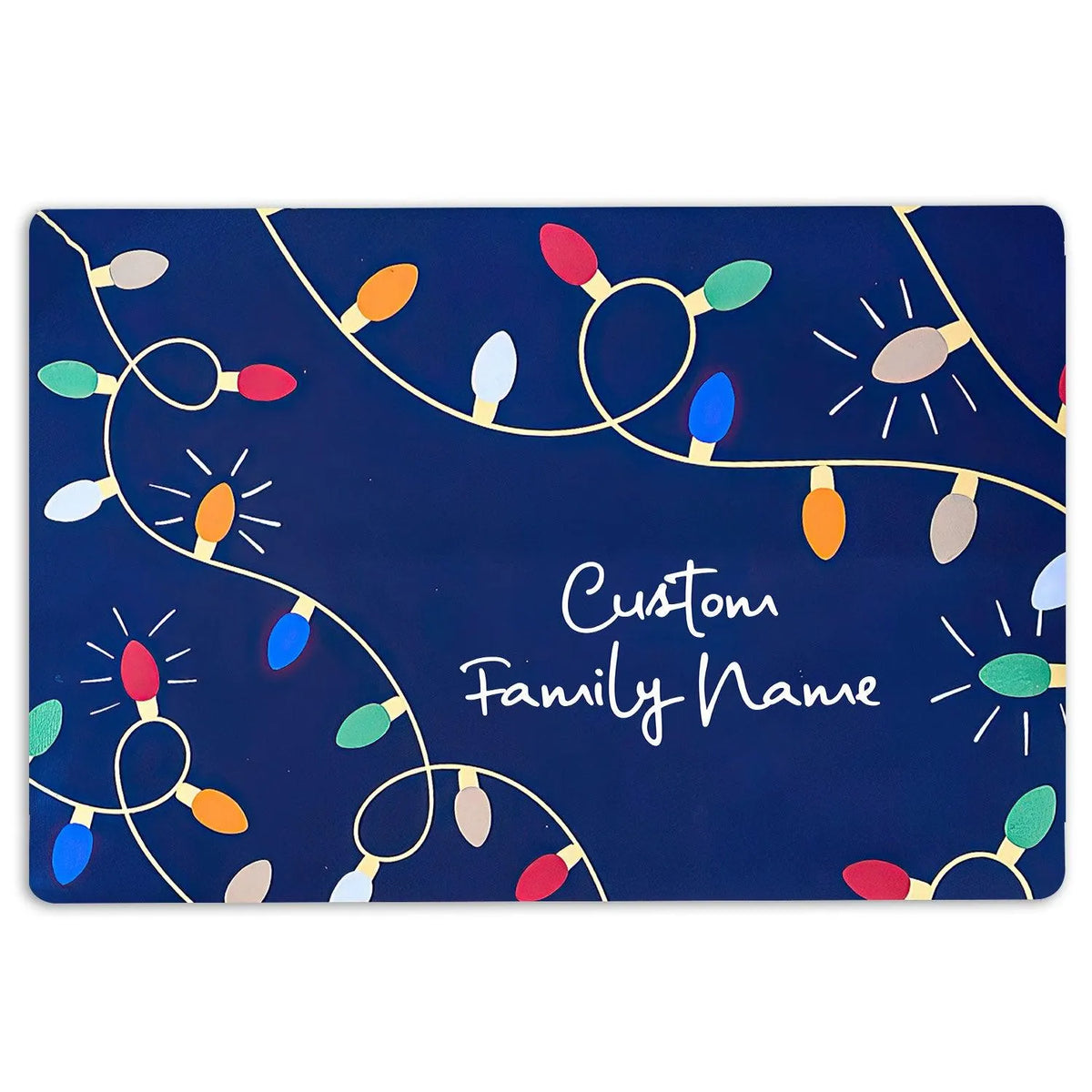 Custom Family Name Noel Doormat, Personalized Christmas Doormat, Holiday Welcome Mat, Winter Entryway Decor, Xmas Housewarmin