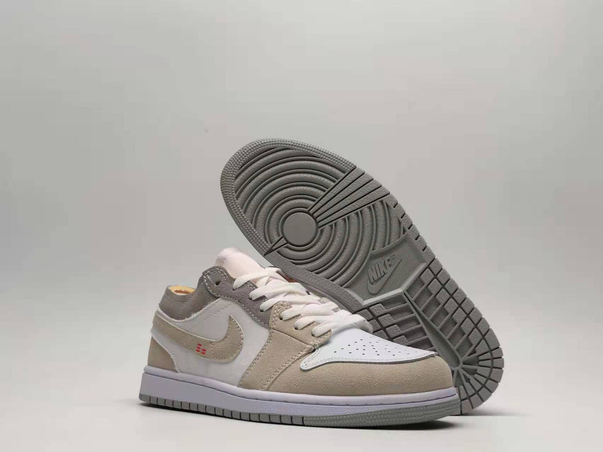 Low Top Sneakers, Light Gray Pink Colorway, Lace Up Design, Casual Gift for Sneaker Fans