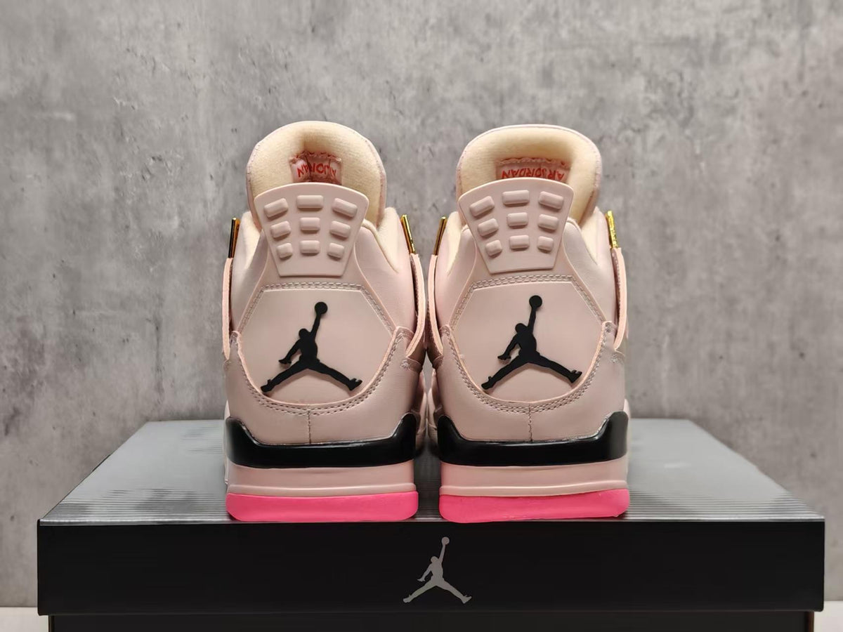 Mid Top Sneakers, Beige Pink Colorway, Lace Up Design, Casual Gift for Sneaker Fans