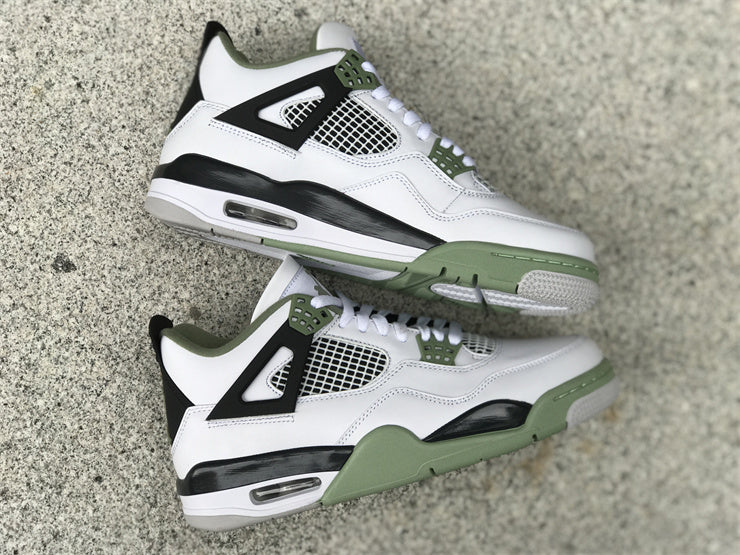 Sneakers, White Green Colorway, Lace Up Design, Casual Gift for Sneaker Fans