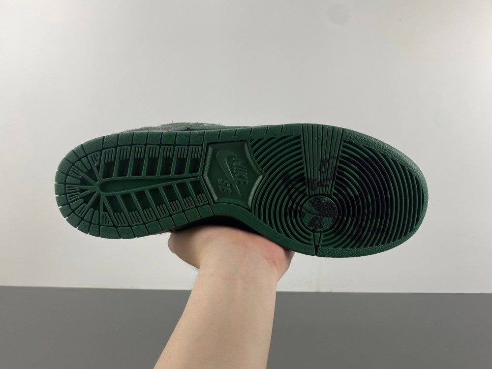 Low Top Sneakers, Black Green Gray Colorway, Lace Up Design, Casual Gift for Sneaker Fans
