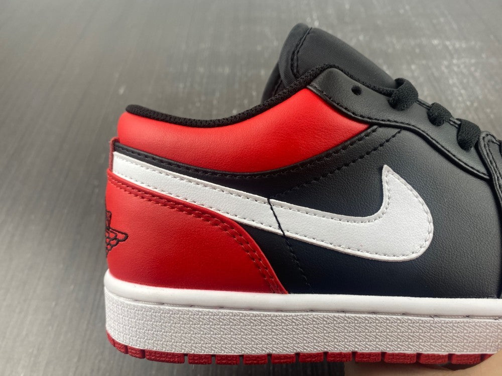 Low Top Sneakers, White Black Red Colorway, Lace Up Design, Casual Gift for Sneaker Fans