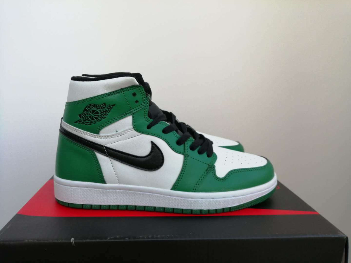 Sneakers, White Green Colorway, Lace Up Design, Casual Gift for Sneaker Fans