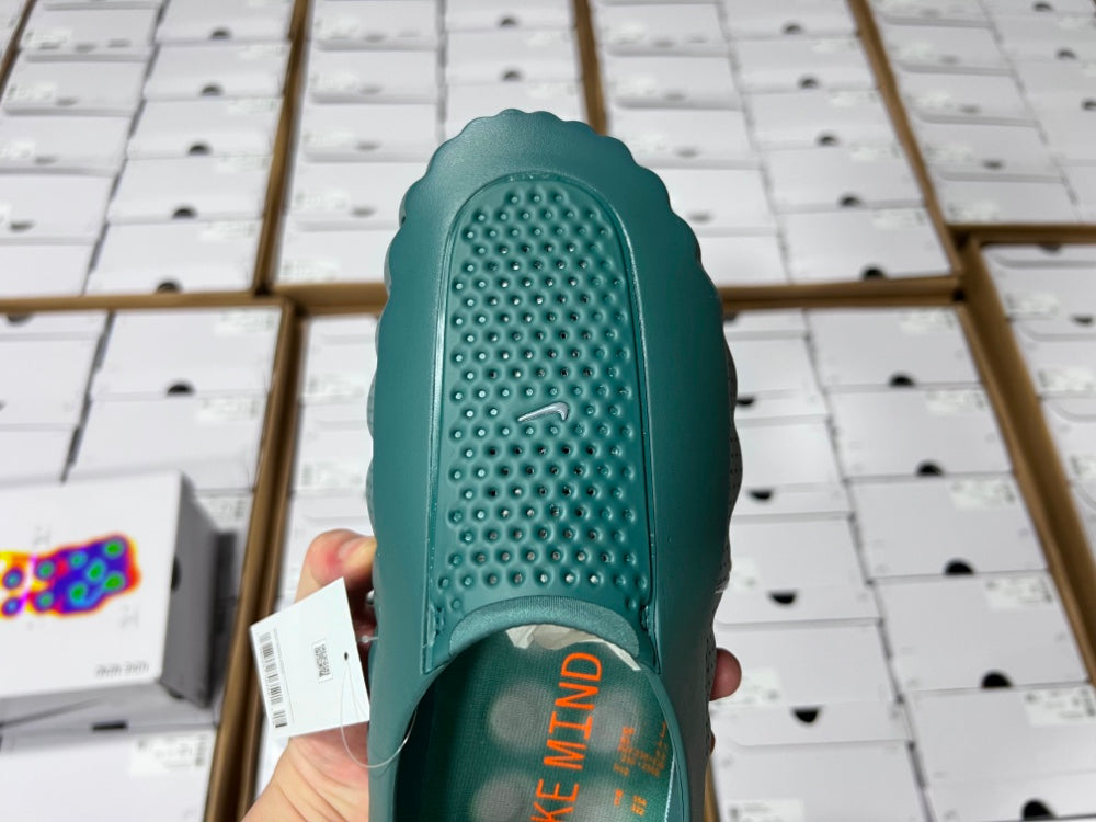 Slides, Green Colorway, Slip On Design, Casual Gift for Shoe Lovers