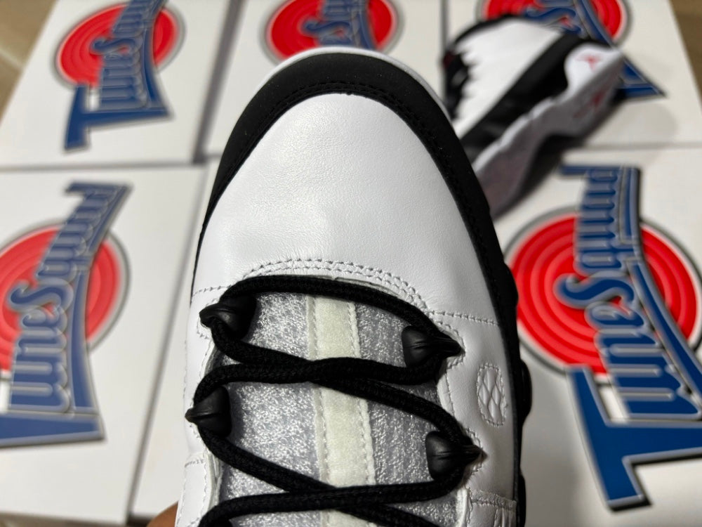 Retro Low Top Sneakers, White Black Colorway, Lace Up Design, Casual Gift for Sneaker Fans