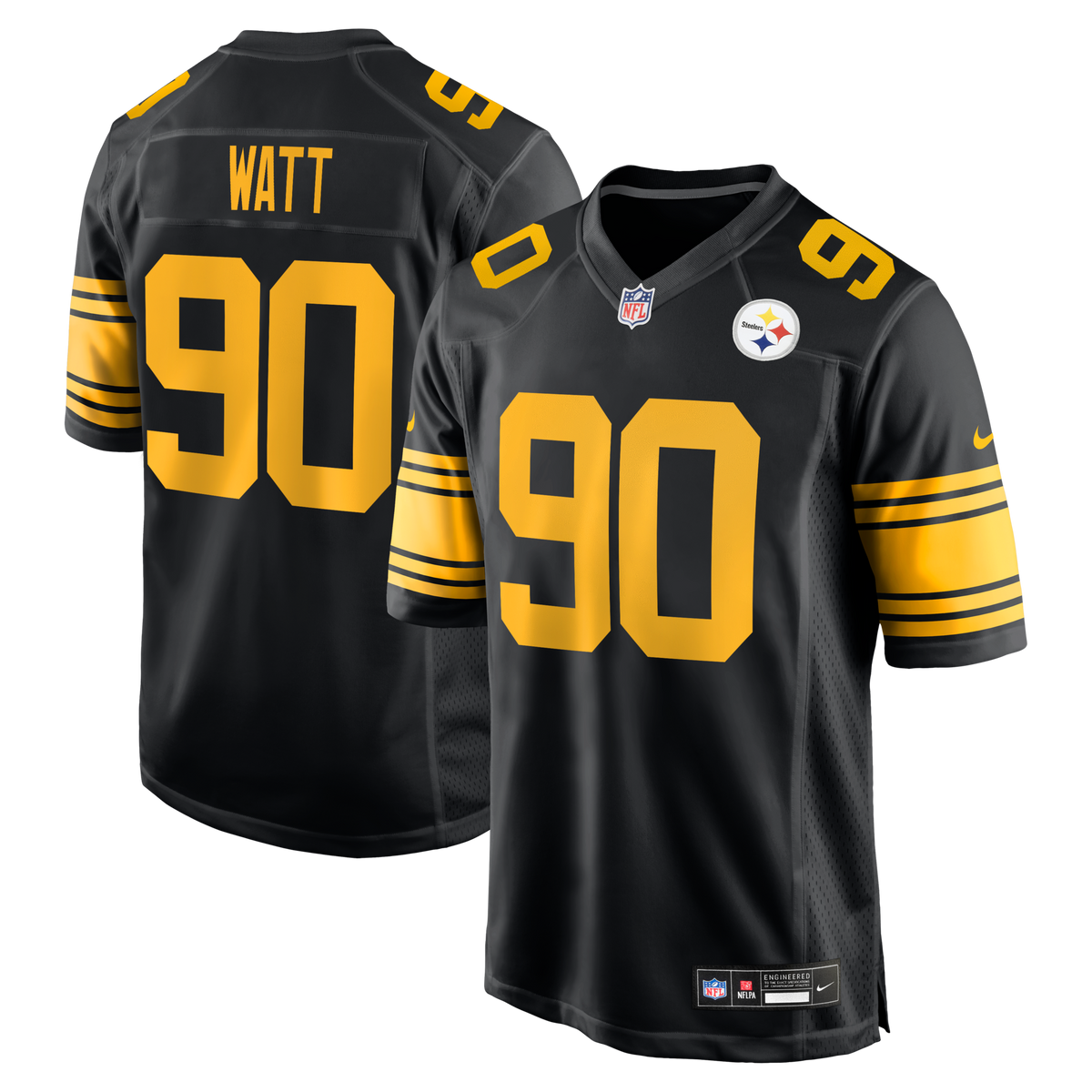 Pittsburgh Steelers T.J. Watt Black Alternate Game Jersey