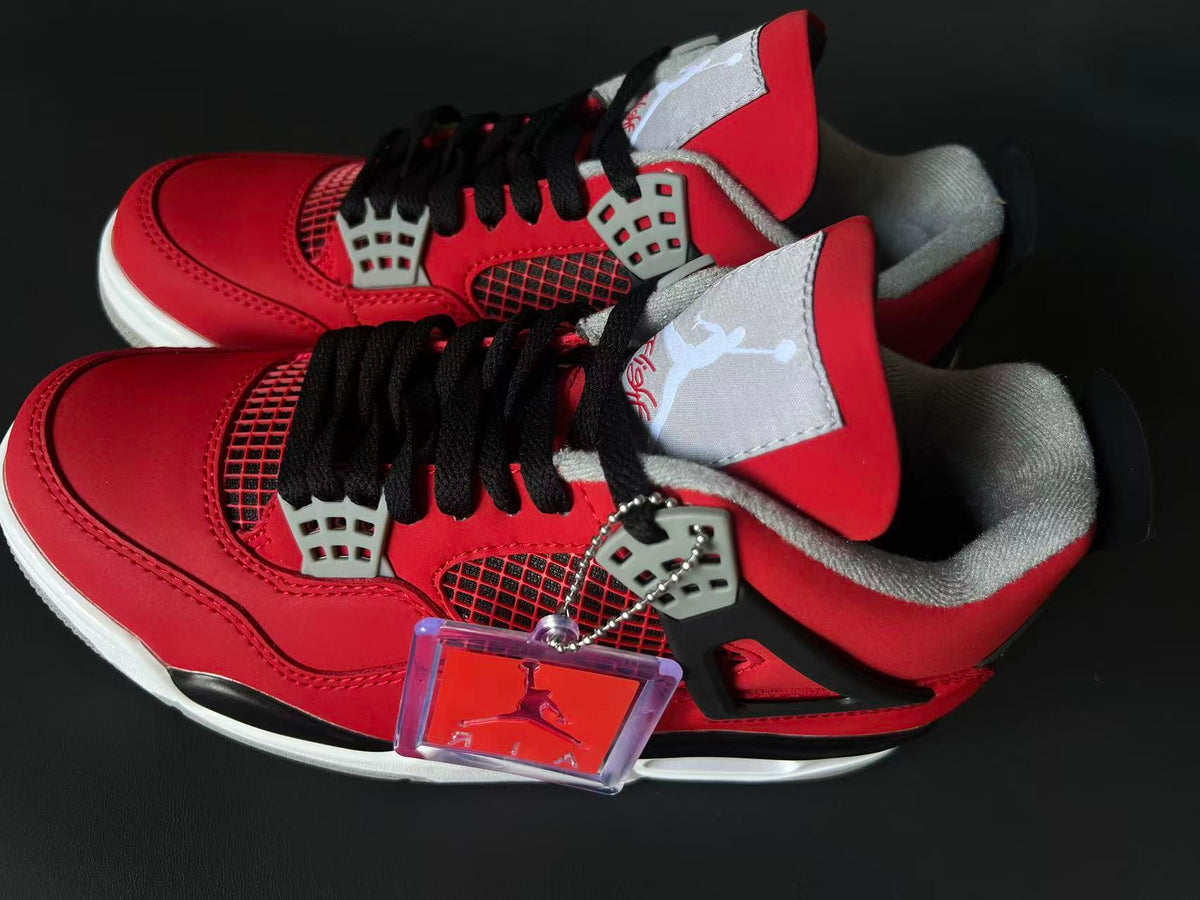 Retro Mid Top Sneakers, Red Colorway, Lace Up Design, Casual Gift for Sneaker Fans