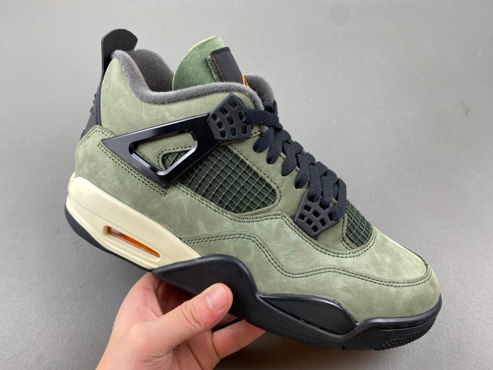 Low Top Sneakers, Army Green Black Colorway, Lace Up Design, Casual Gift for Sneaker Fans