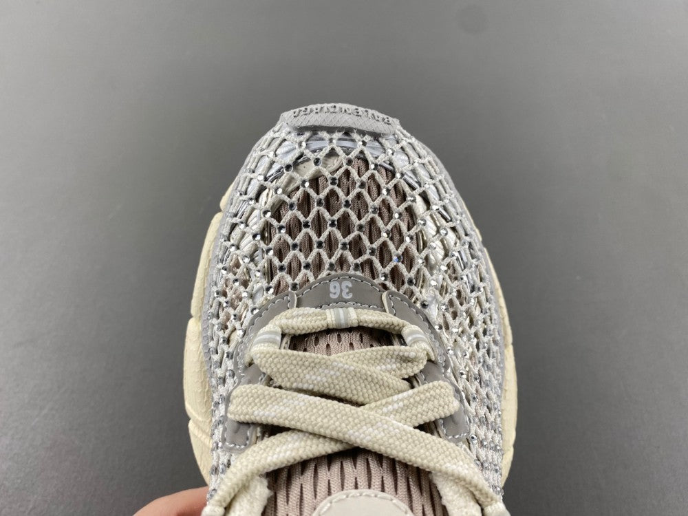 Running Shoes, Off White Gray Colorway, Lace Up Design, Casual Gift for Shoe Lovers