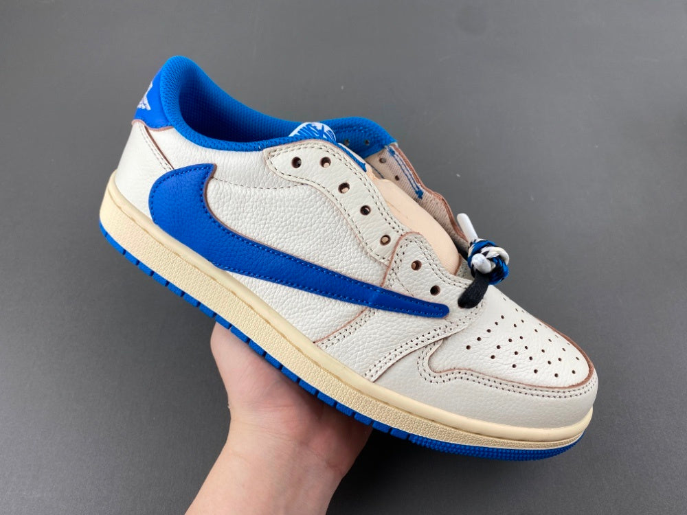 Low Top Sneakers, Blue White Colorway, Reverse Hook Design, Lace Up Design, Casual Gift for Sneaker Fans