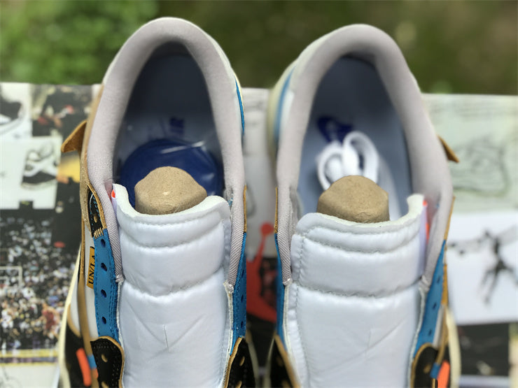 Low Top Sneakers, Blue White Black Colorway, Lace Up Design, Casual Gift for Sneaker Fans