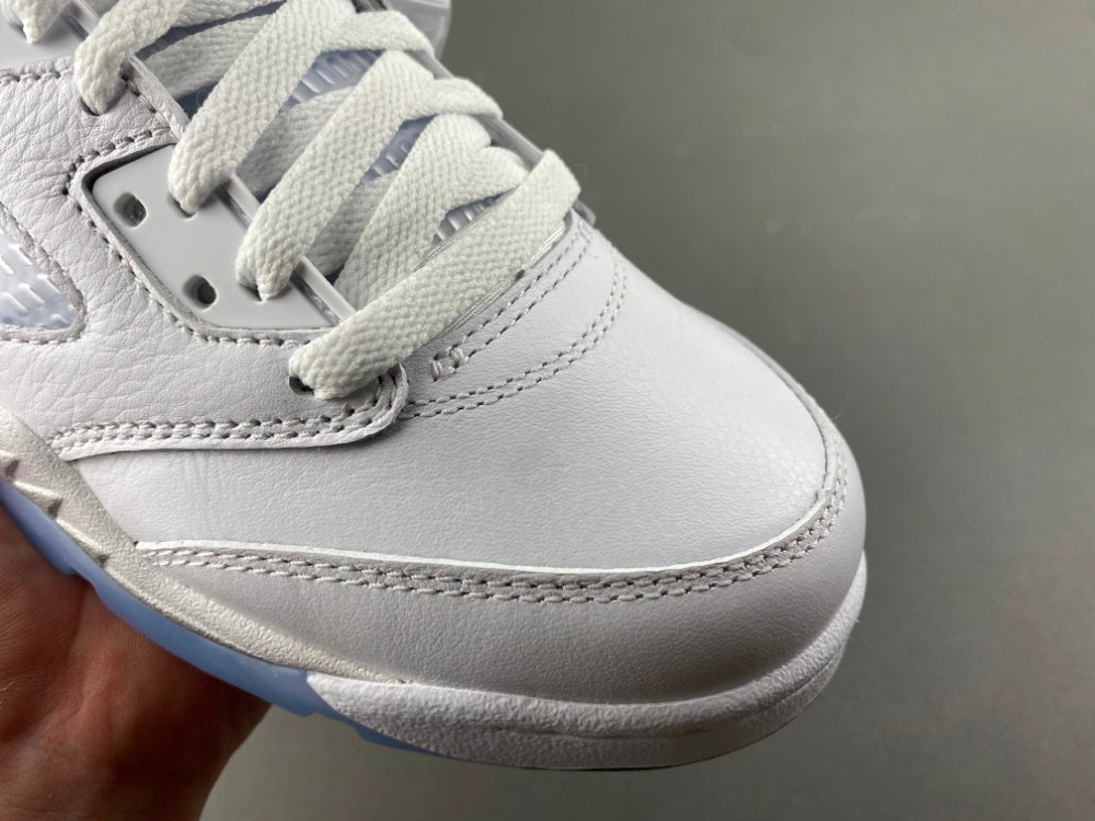 Retro Low Top Sneakers, White Colorway, Metallic Finish, Lace Up Design, Casual Gift for Sneaker Fans