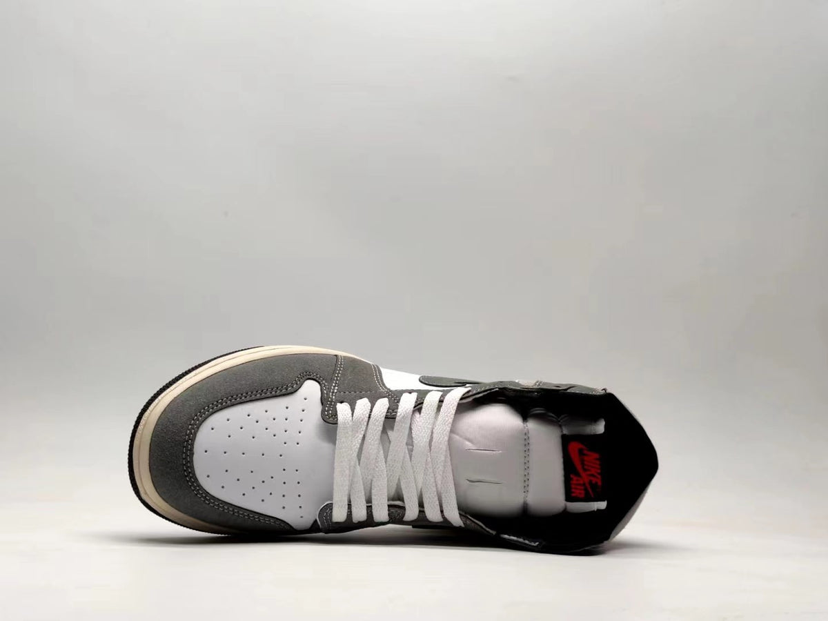 High Top Sneakers, Gray Black Colorway, Lace Up Design, Casual Gift for Sneaker Fans