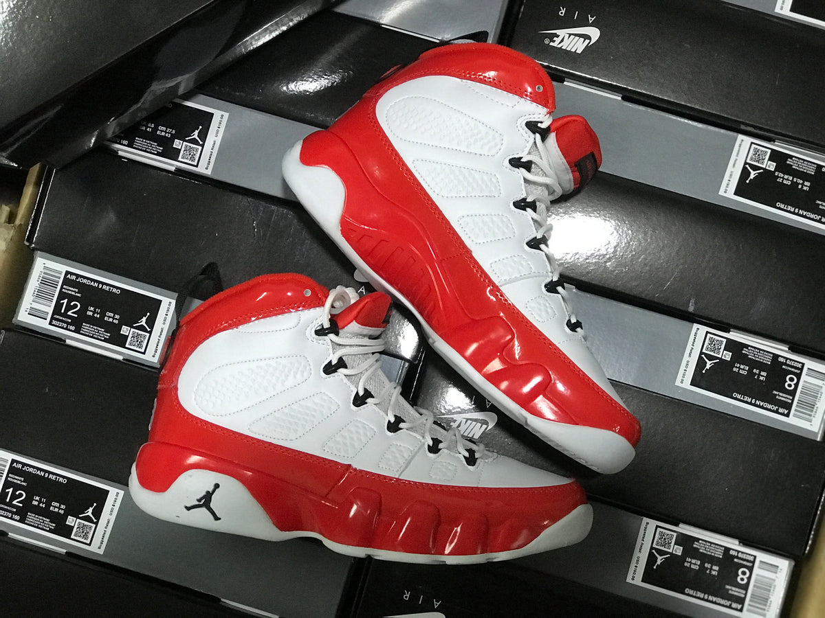 Sneakers, White Red Colorway, Patent Leather Footwear, Lace Up Design, Casual Gift for Sneaker Fans