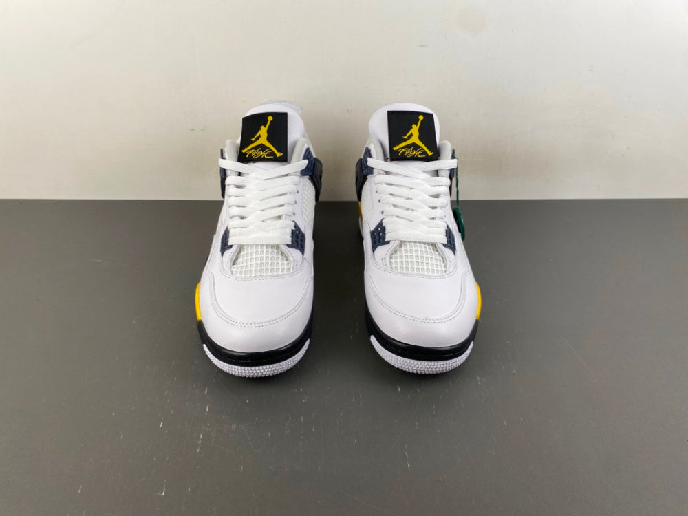 Low Top Sneakers, White Black Yellow Colorway, Lace Up Design, Casual Gift for Sneaker Fans