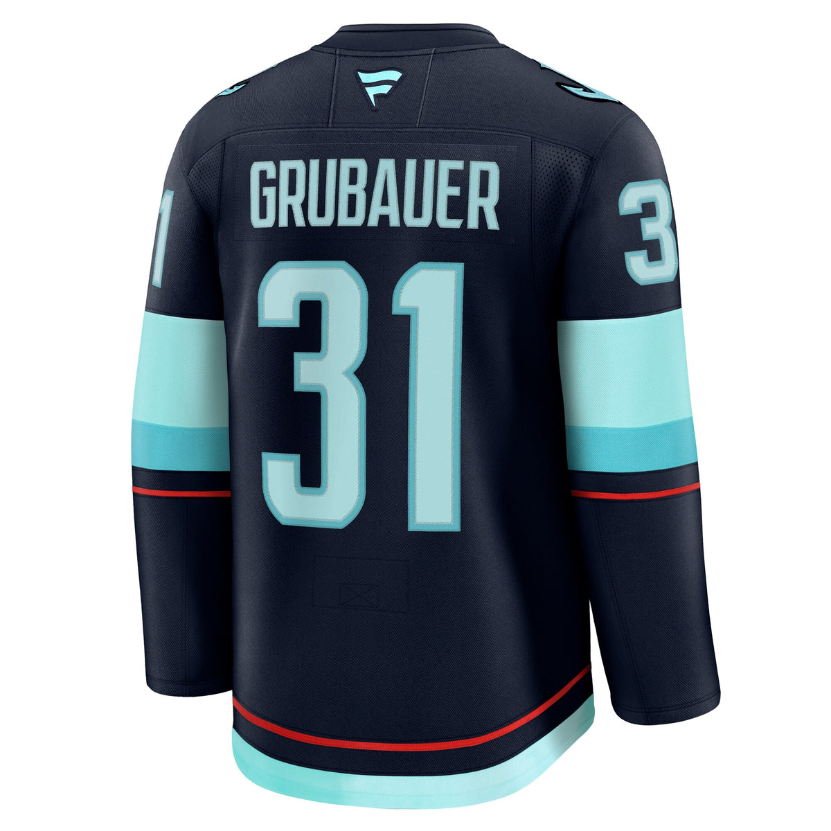 Seattle Kraken Philipp Grubauer Fanatics Deep Sea Blue Home Premium Jersey