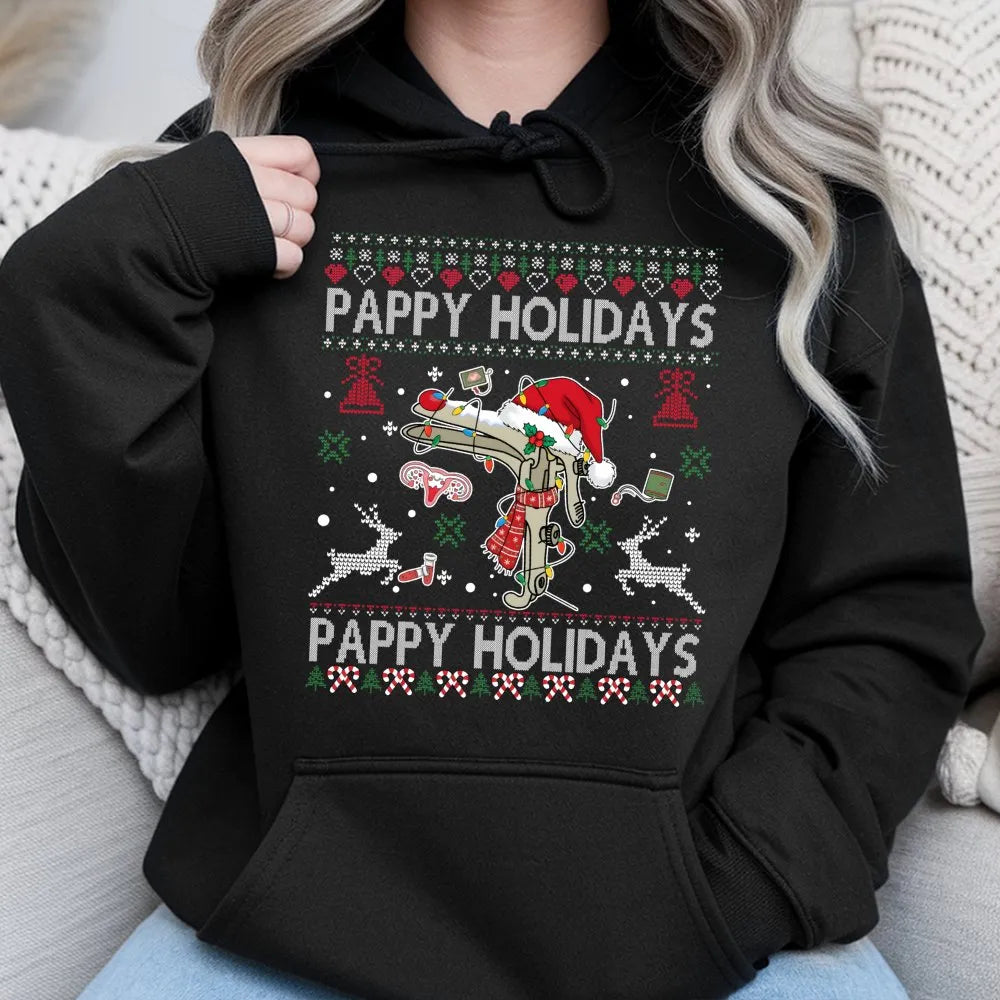 Humorous Speculum Christmas Hoodie, Pappy Holidays OBGYN Hoodie, Medical Staff Xmas Hoodie, OBGYN Nurse Holiday Sweatshirt, D