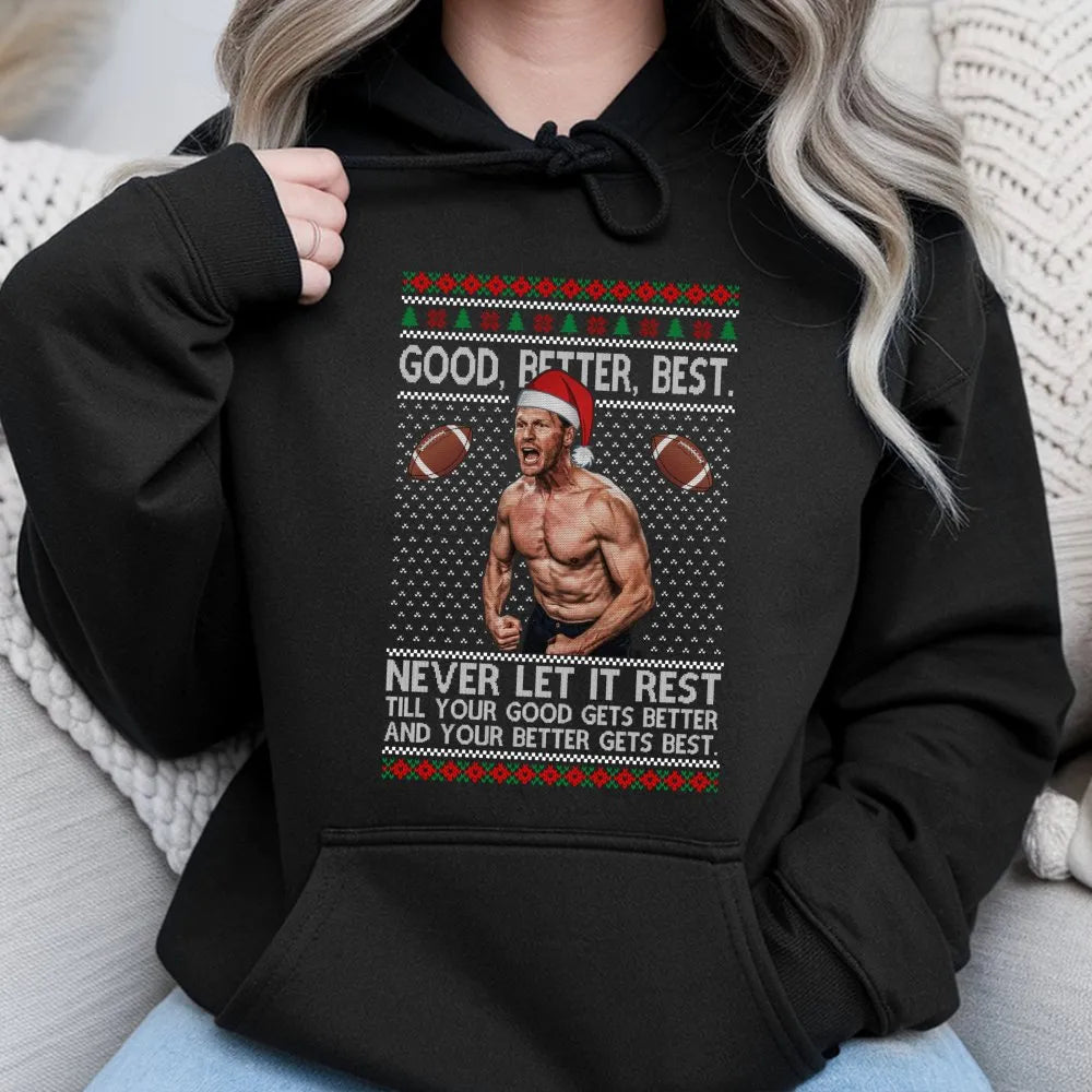 Humorous Football Coach Sweatshirt, Football Coach Ugly Christmas Hoodie, Motivational Sports Hoodie, Holiday Game Day Pullov