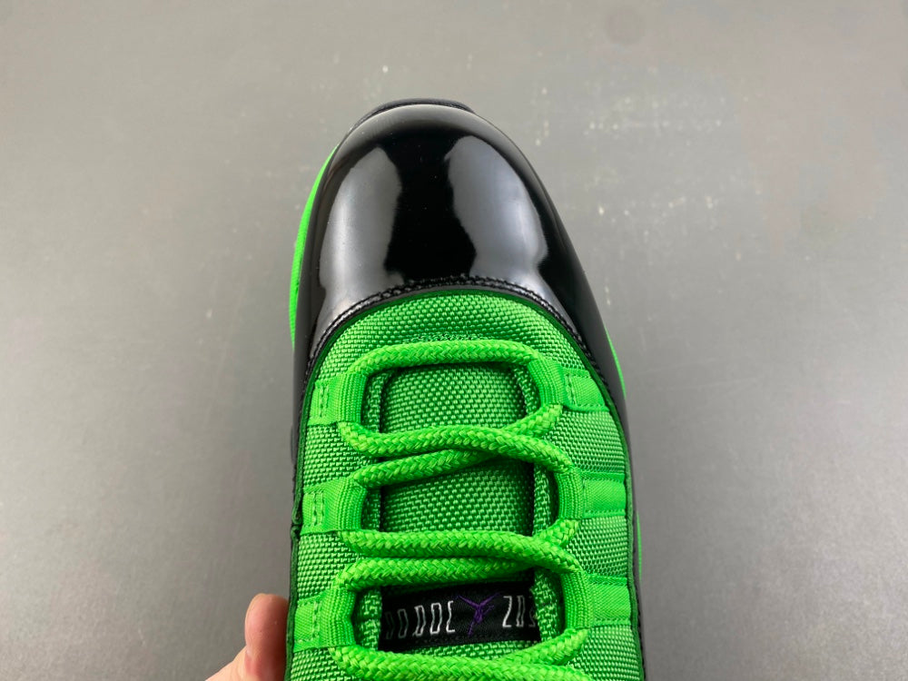 Low Top Sneakers, Black Green Colorway, Patent Leather Footwear, Lace Up Design, Casual Gift for Sneaker Fans