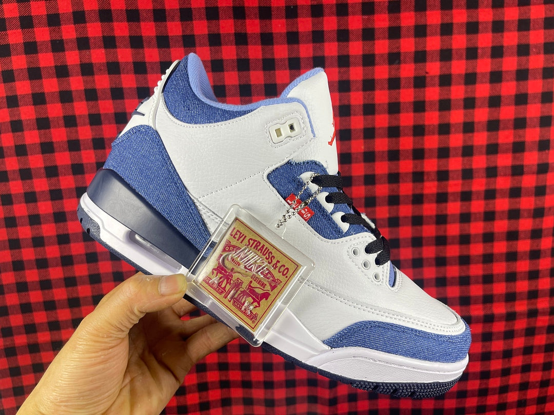 Low Top Sneakers, Blue White Colorway, Lace Up Design, Casual Gift for Sneaker Fans