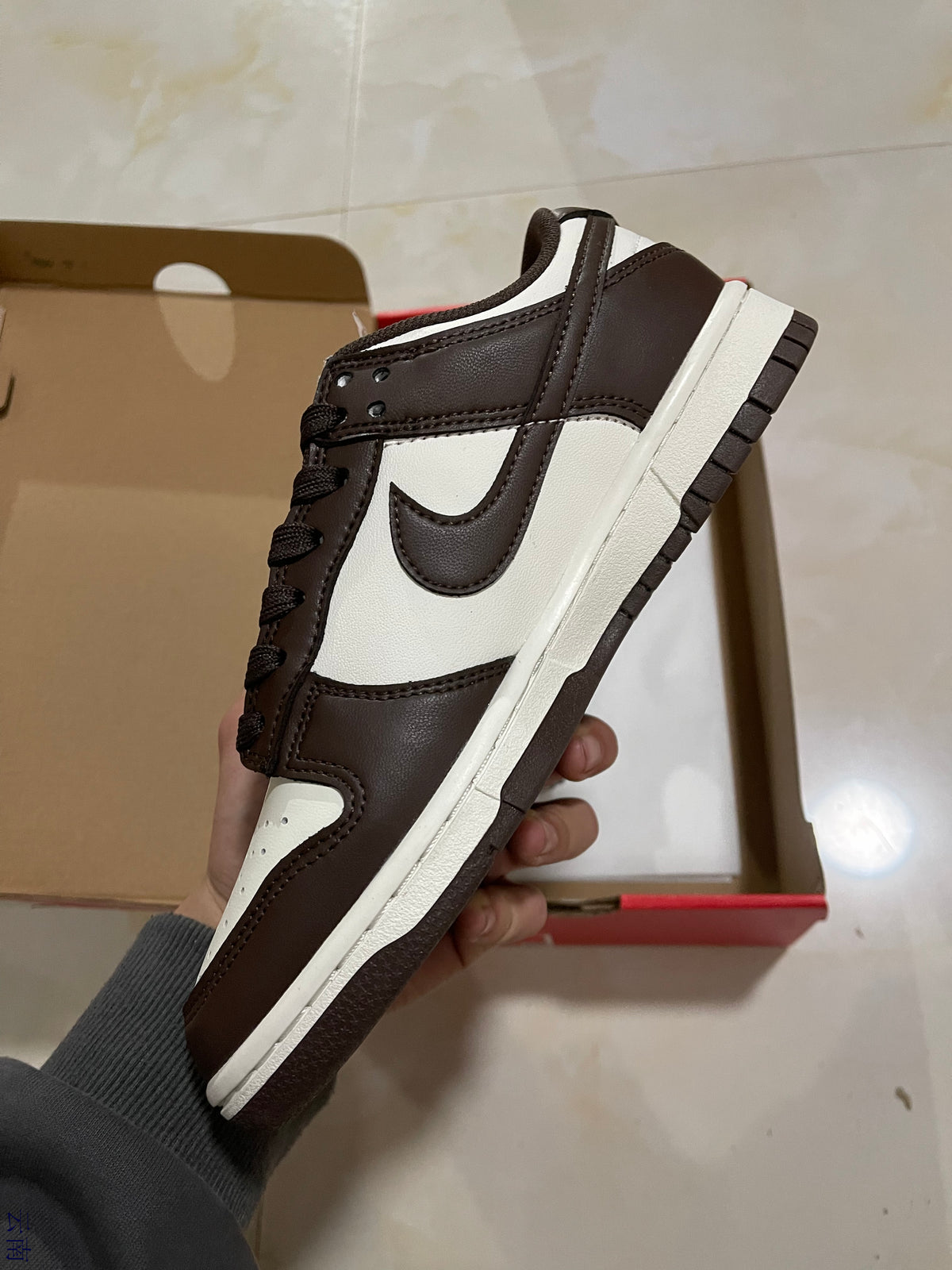 Low Top Sneakers, White Brown Sail Colorway, Lace Up Design, Casual Gift for Sneaker Fans
