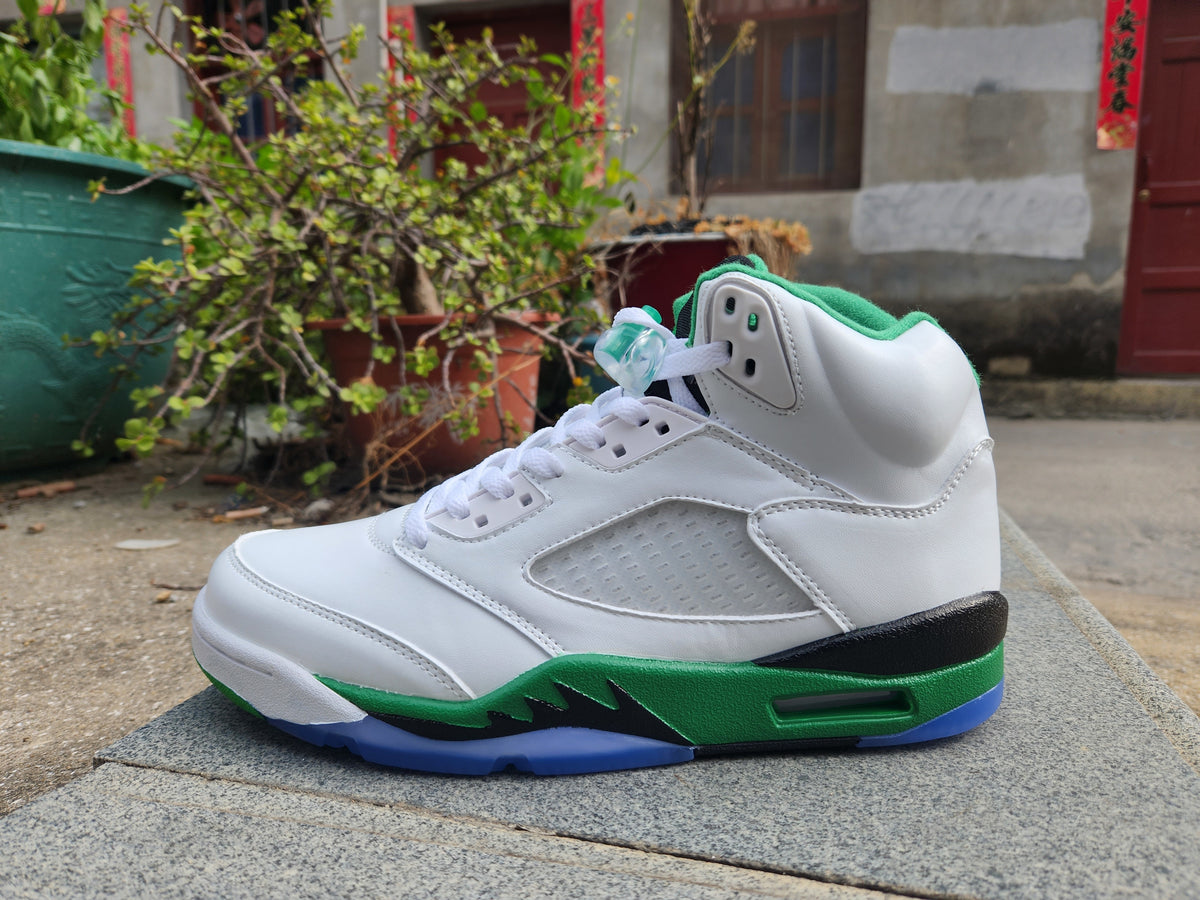 Sneakers, White Green Colorway, Lace Up Design, Casual Gift for Sneaker Fans